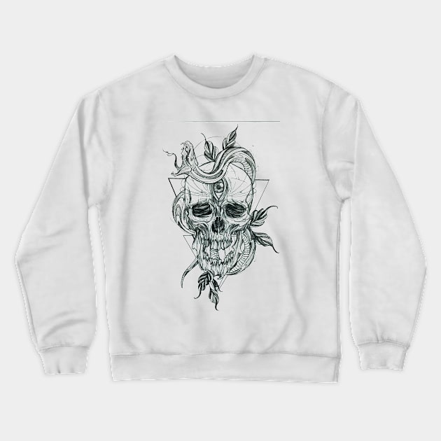 Poison Skull Crewneck Sweatshirt by LecoLA